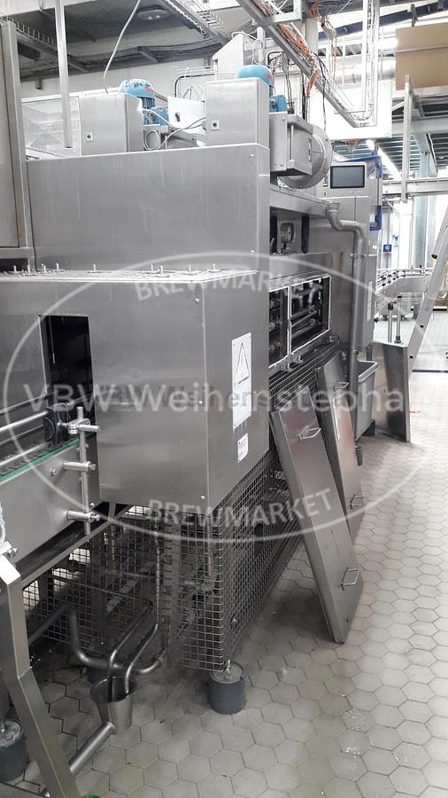 Used Shrink tunnel with 2 parallel conveyors