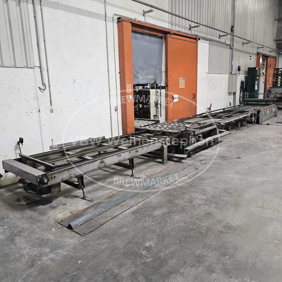 Used palettising and depalettising line