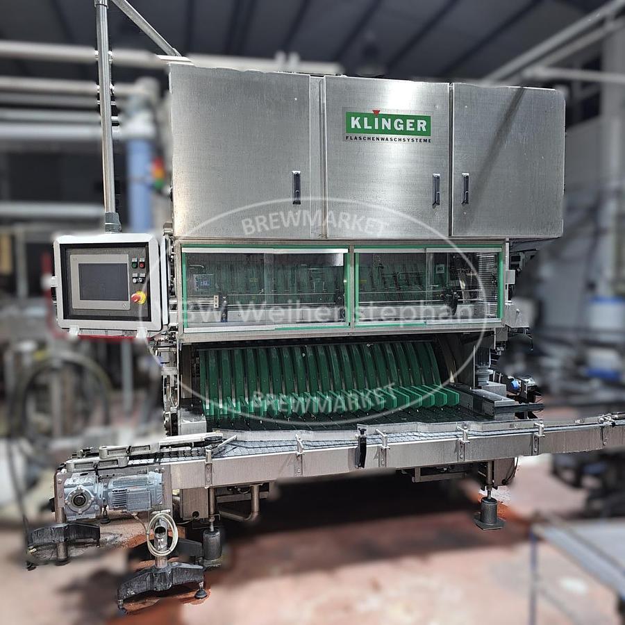 Used glass bottle filling line