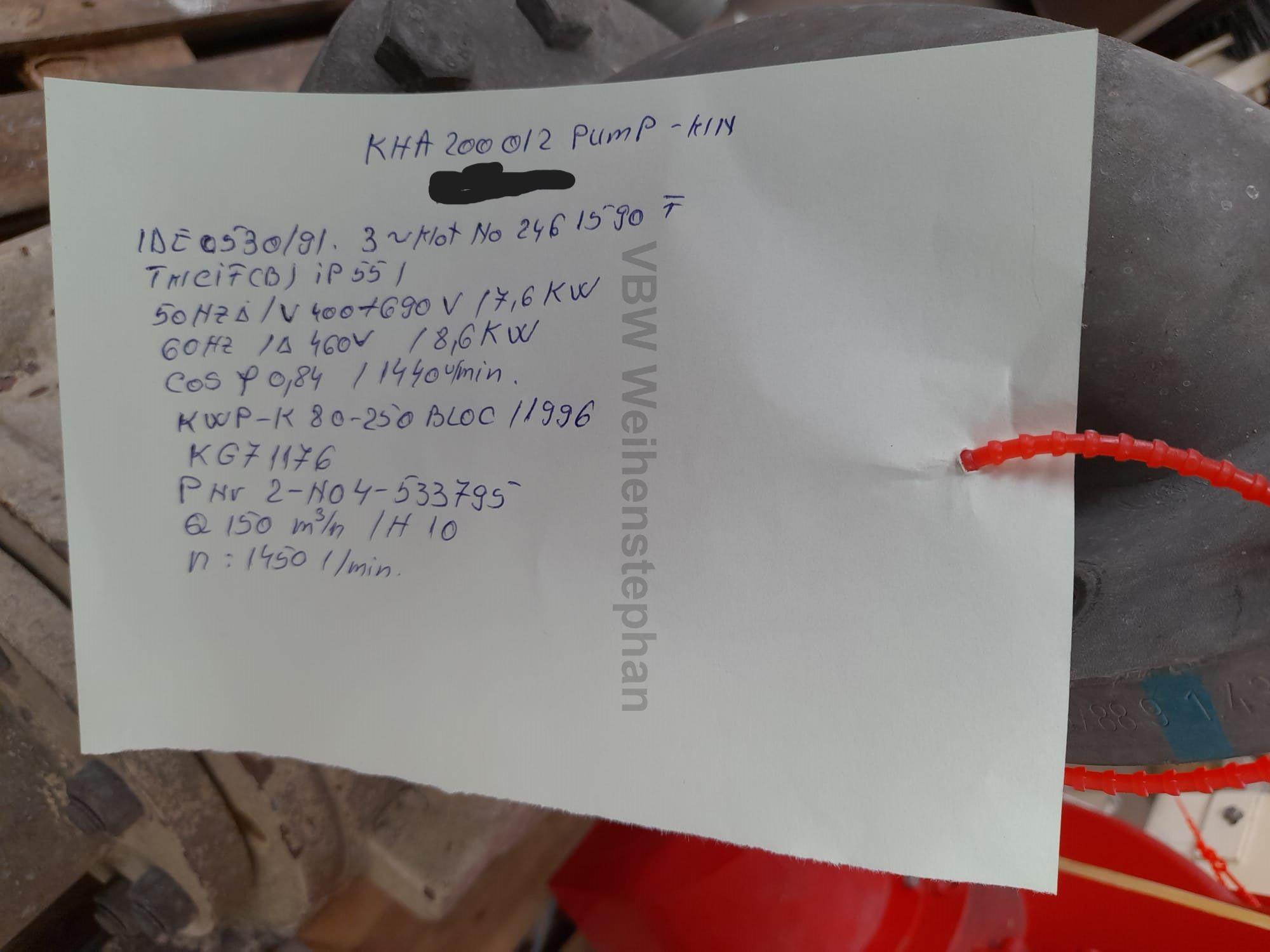 Used Centrifugal pump