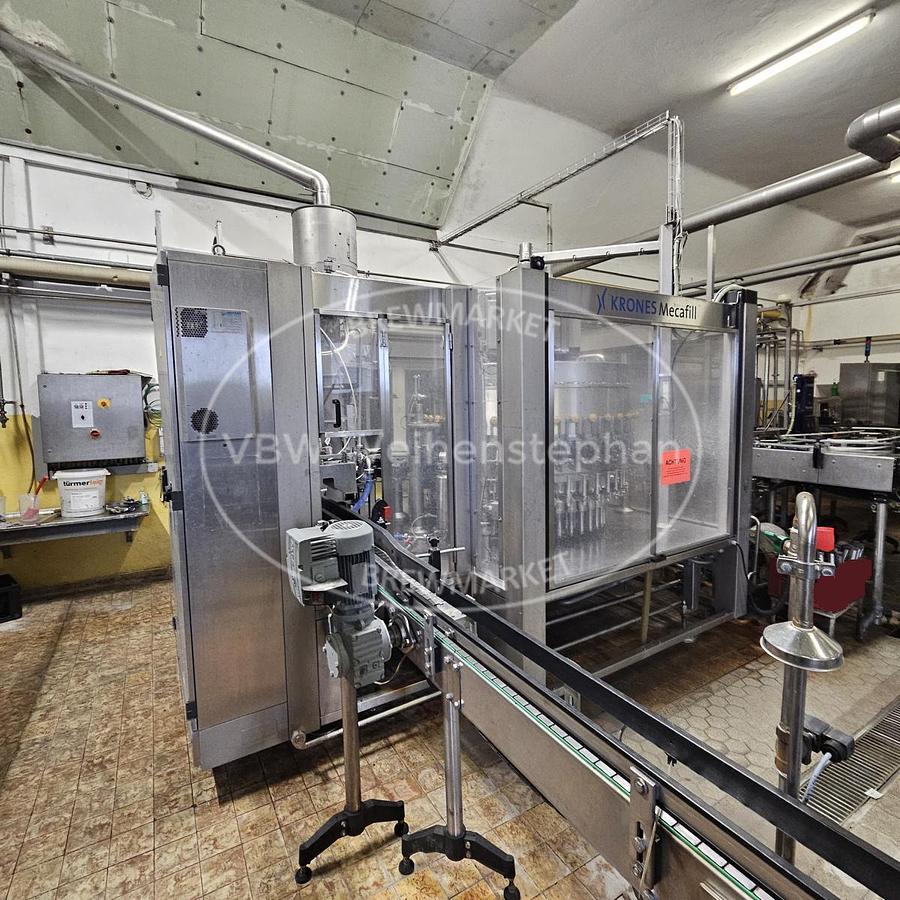 Used Glass bottle filler and capper