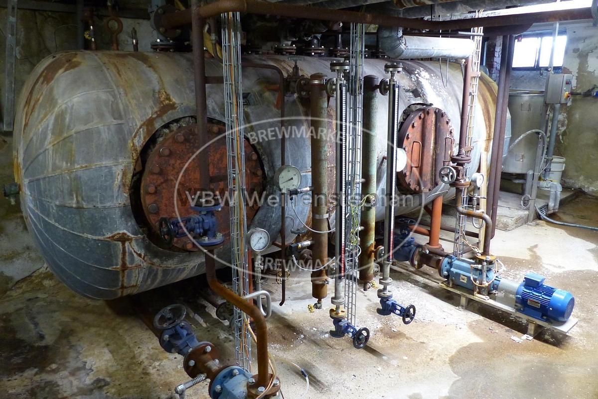 Used condensate collection vessel
