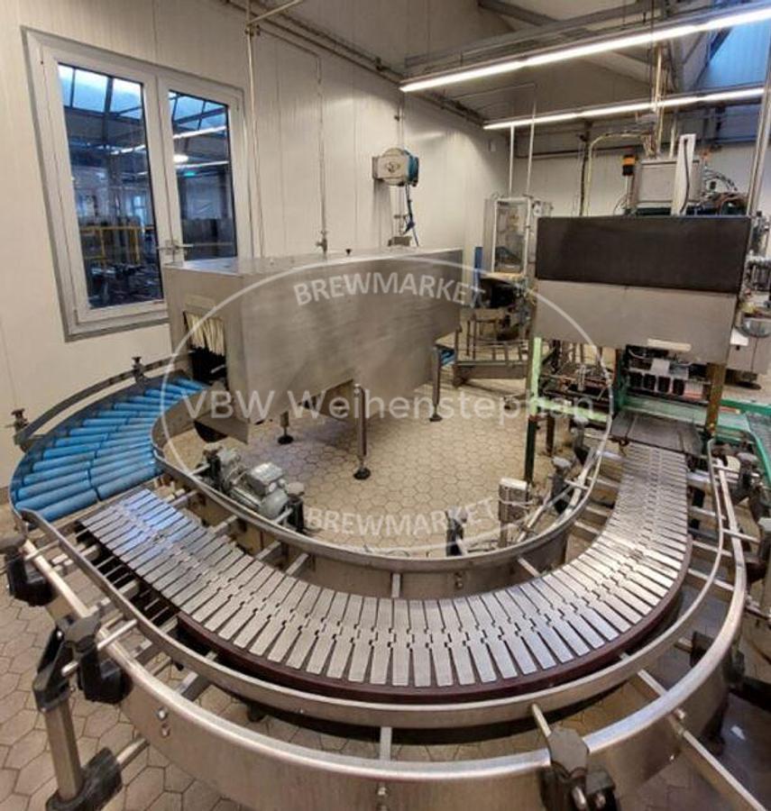 Used glass bottle filling line