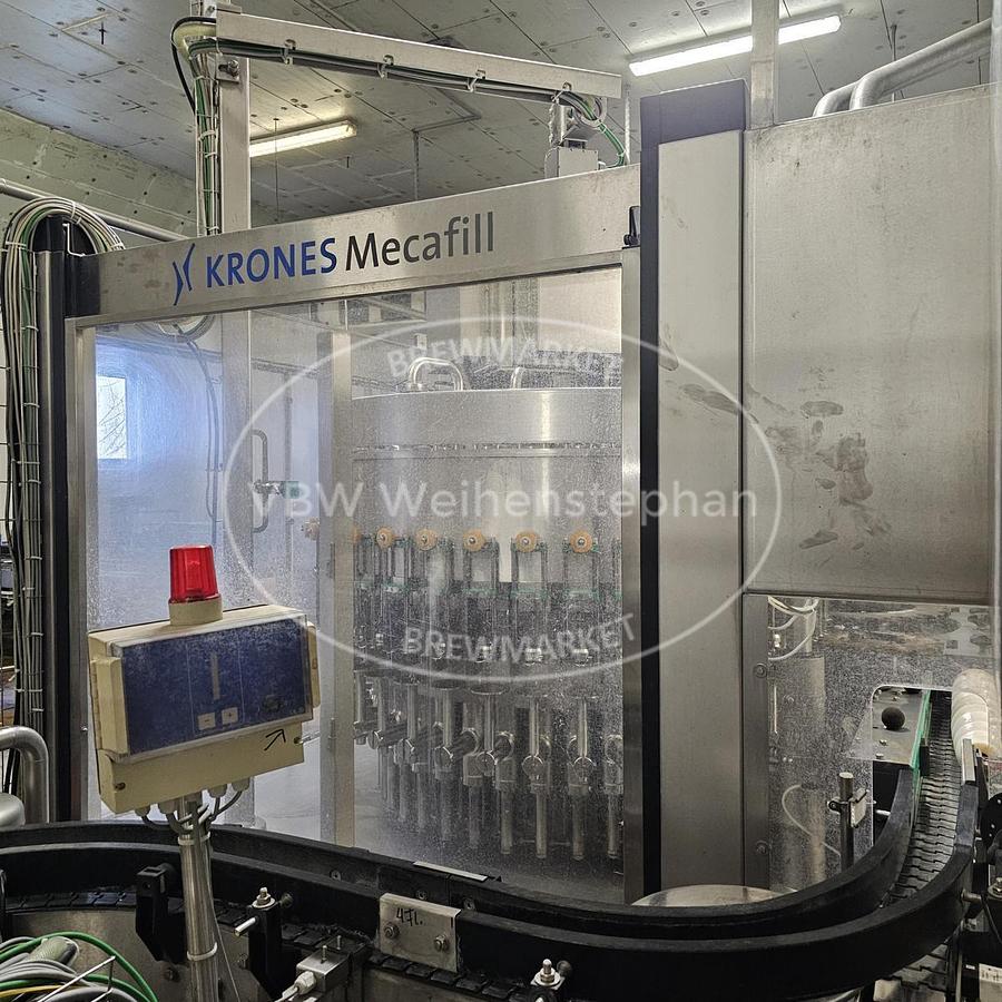 Used Glass bottle filler and capper