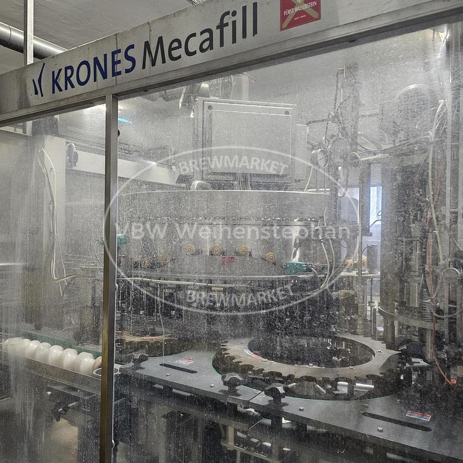 Used Glass bottle filler and capper