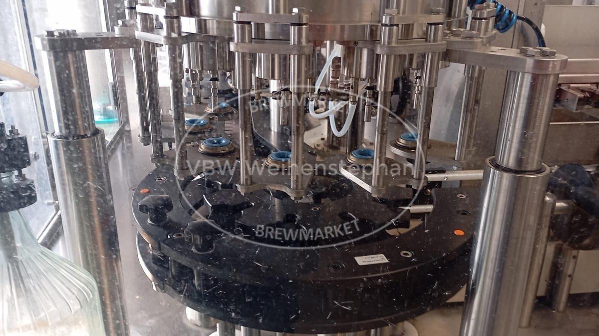 Used Glass bottle rinser, filler and capper