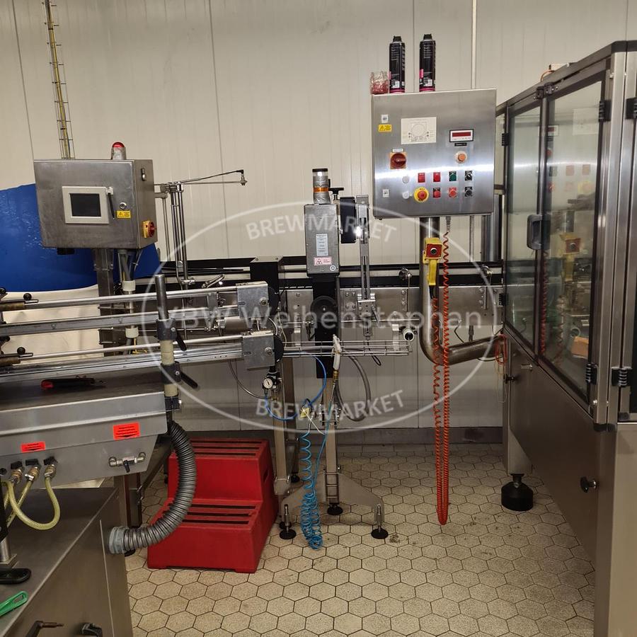 Used glass bottle filling line