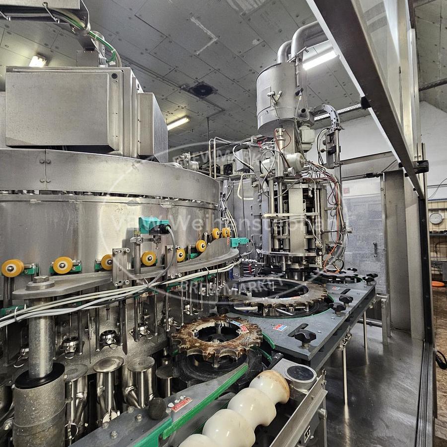 Used Glass bottle filler and capper