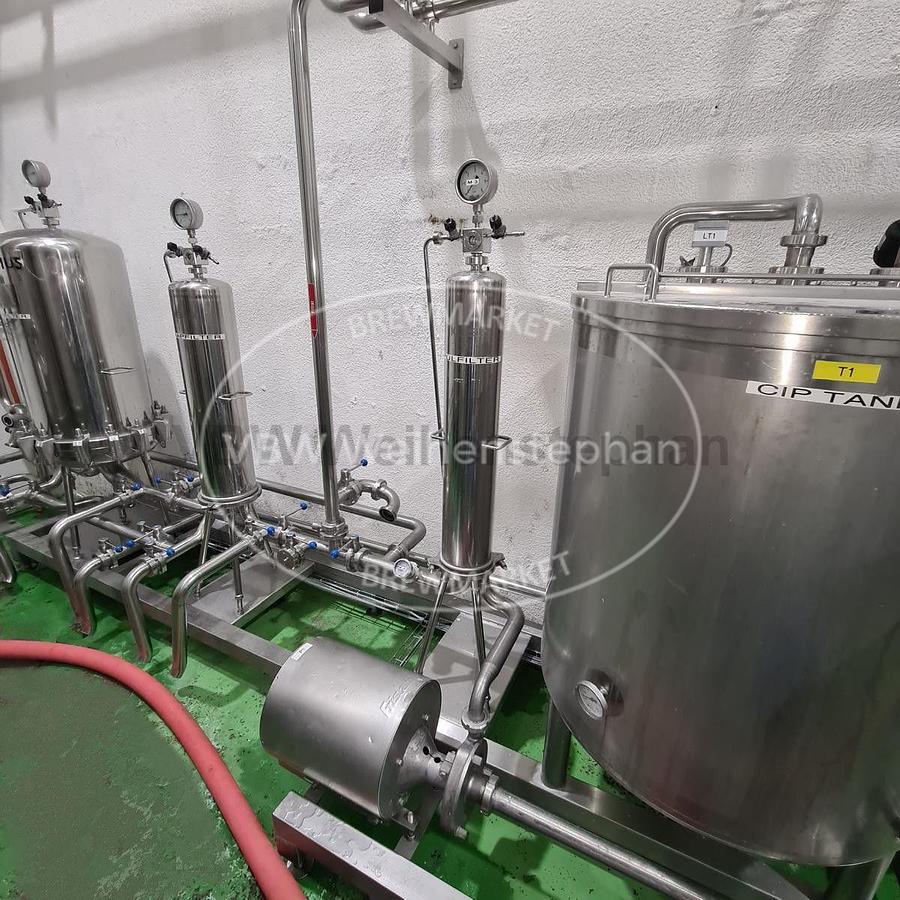Used Water- / CIP-Filter plant