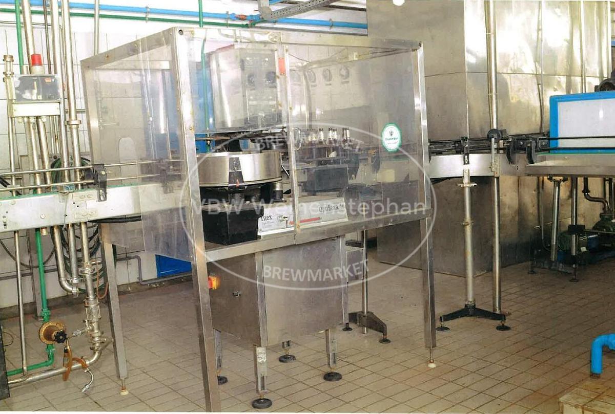 Used nonreturnable glass bottle filling line