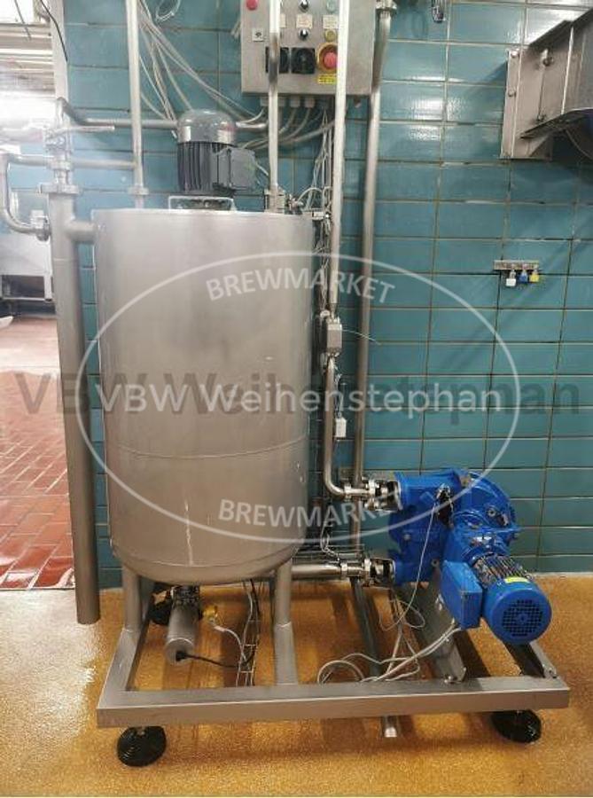 Used Kieselgur dosage vessel
