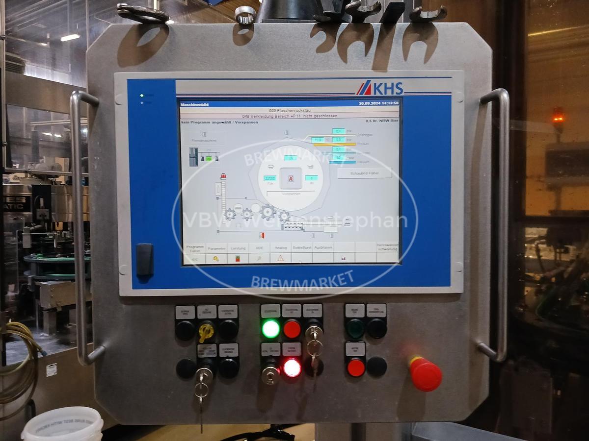 Used Glass bottle filler and capper