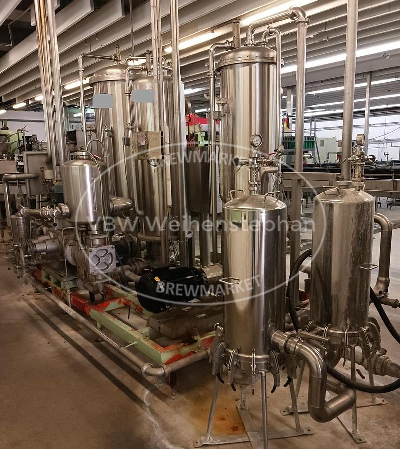 Used PET filling line for nonreturnable bottles