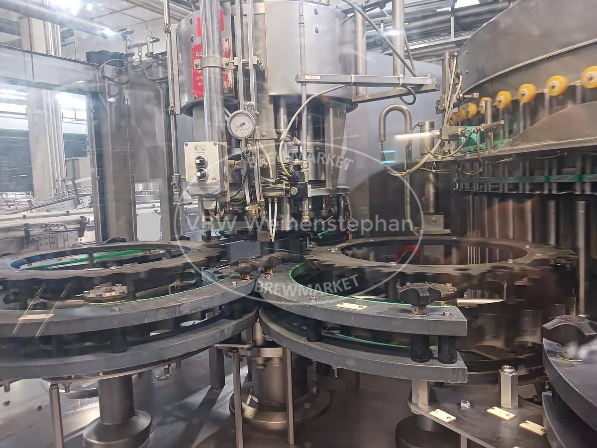 Used Glass bottle filler and capper