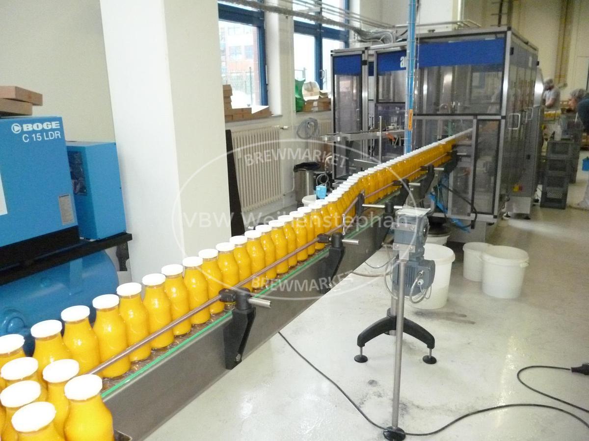 Used glass bottle filling plant