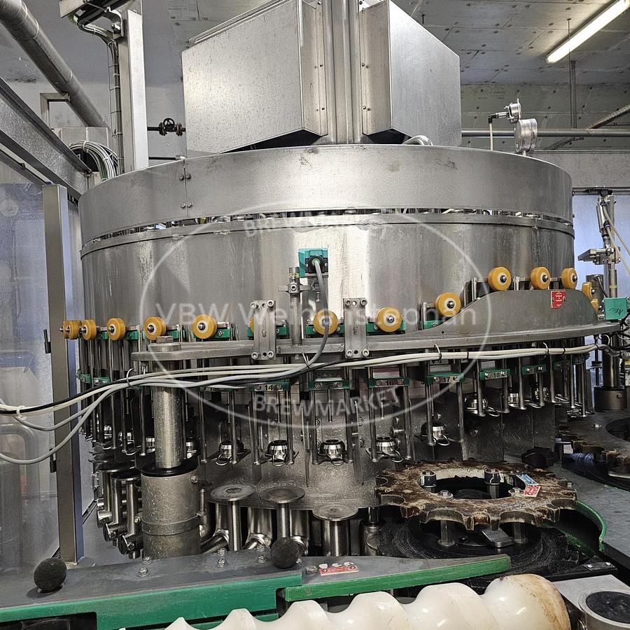 Used Glass bottle filler and capper