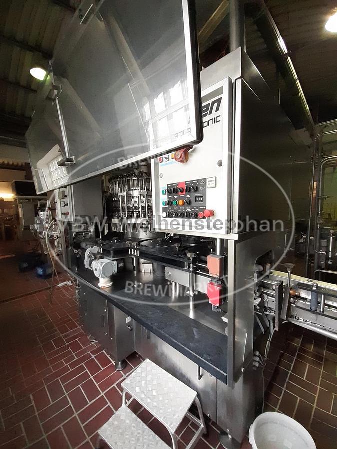 Used Glass bottle filler and capper