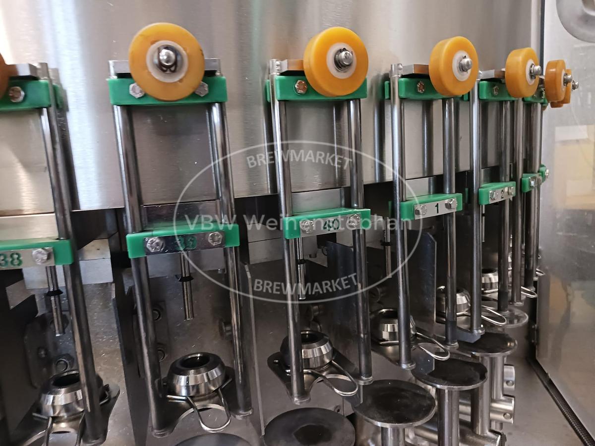 Used Glass bottle filler and capper
