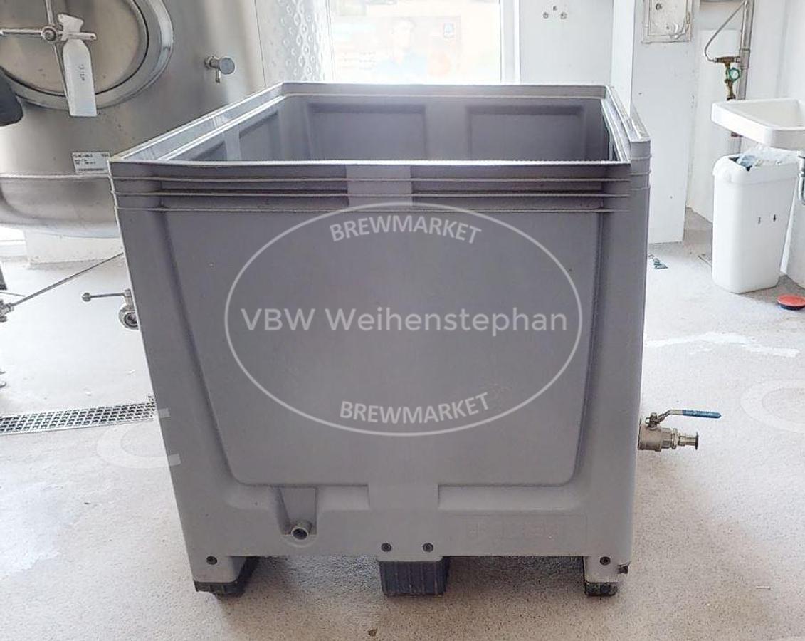Used plastic container