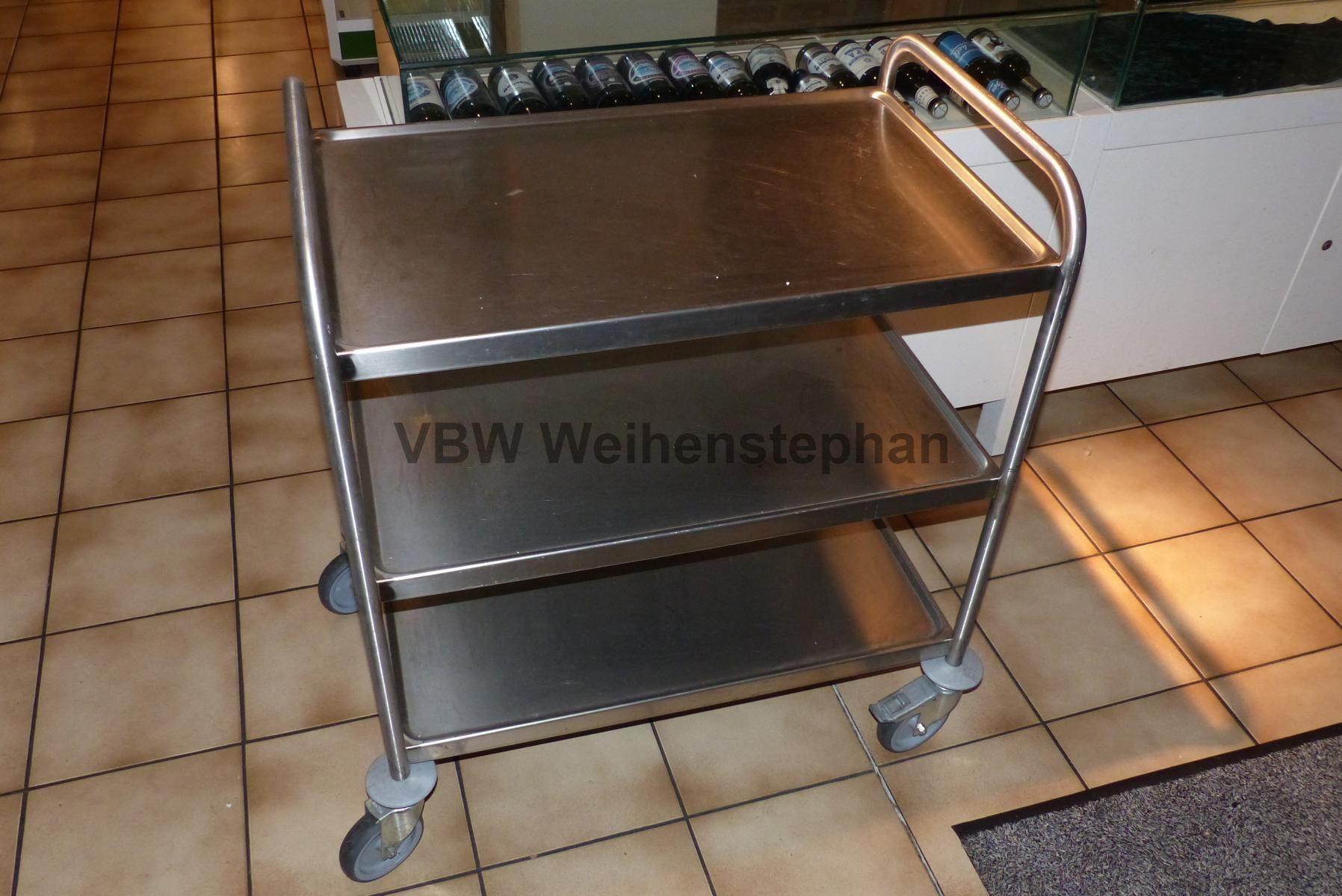 Used Stainless steel serving trolley
