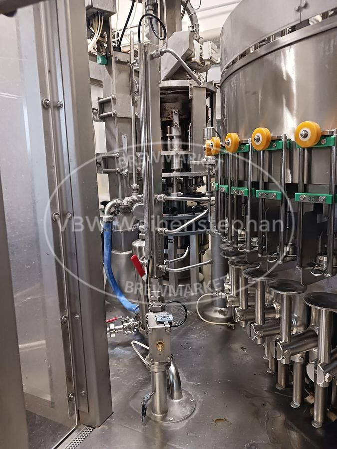Used Glass bottle filler and capper
