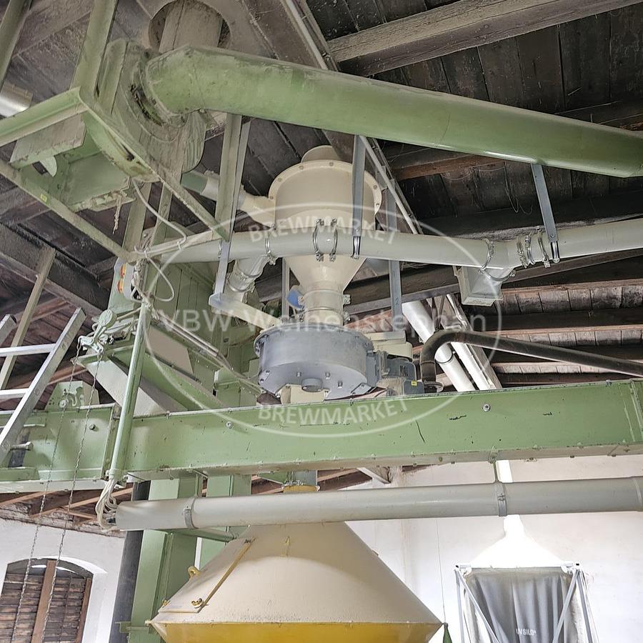 Used Malt receiving, storage, and cleaning, as well as conveying