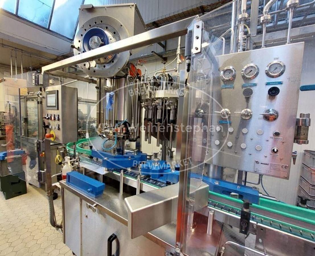 Used glass bottle filling line