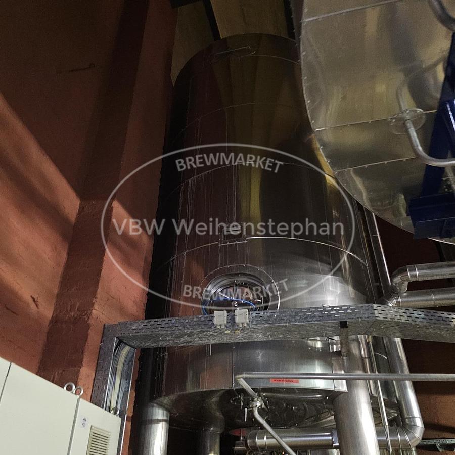 Used Lauter wort pre-run tank