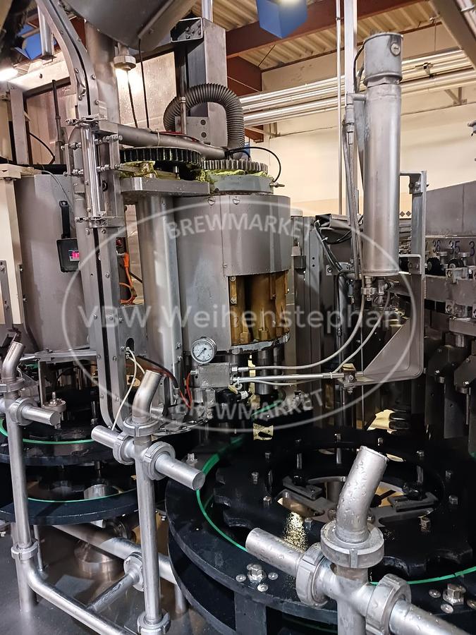 Used Glass bottle filler and capper