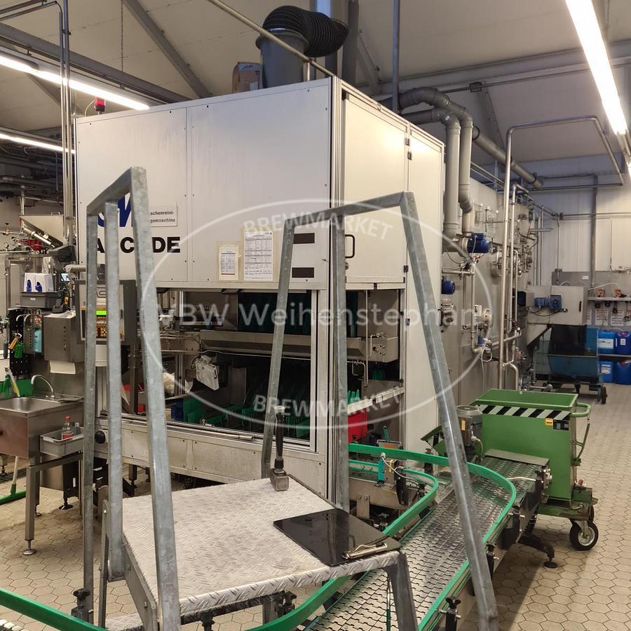 Used glass bottle filling line