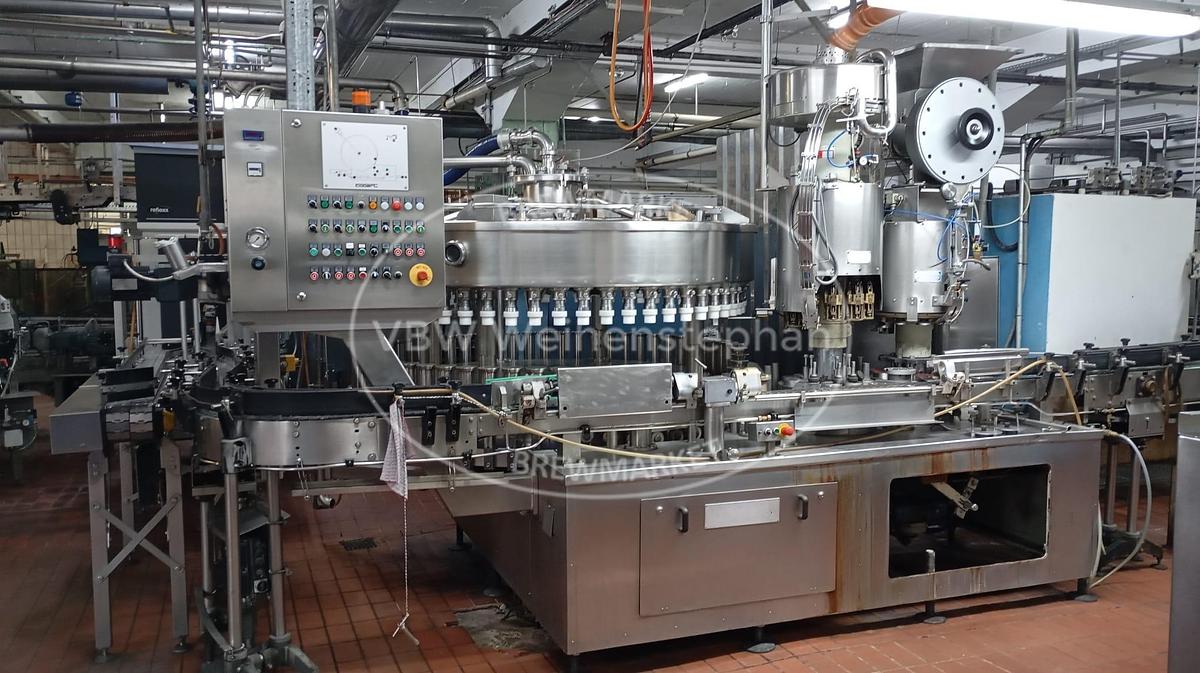Used Glass bottle filling line