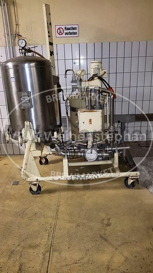 Used Kieselguhr filter, mobile