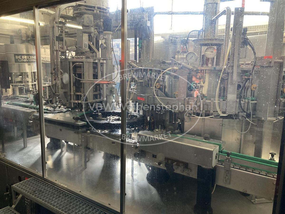 Used bottle filling line