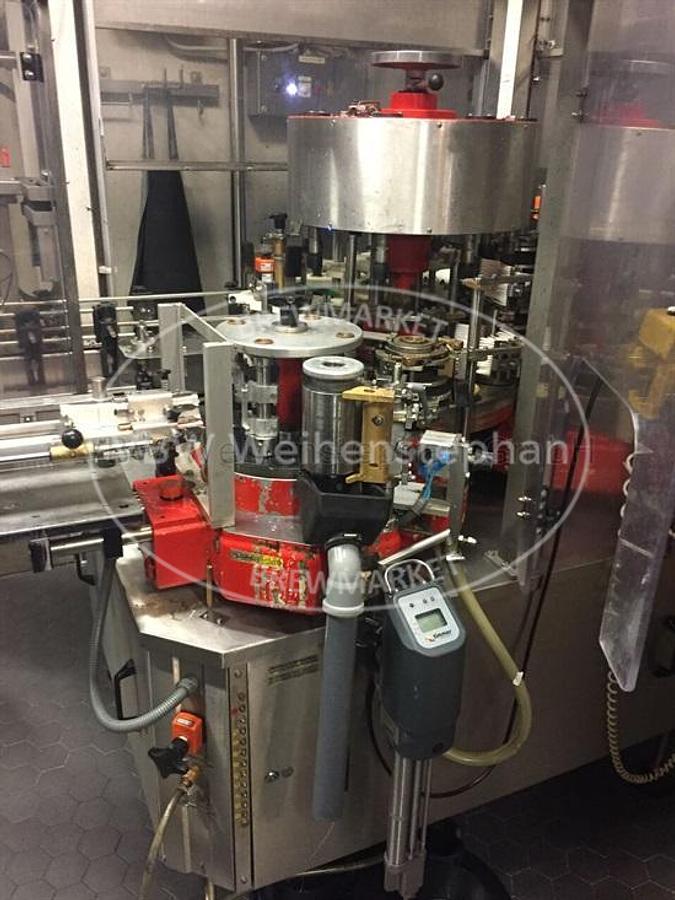 Used bottle labeling machine for swing stopper bottles
