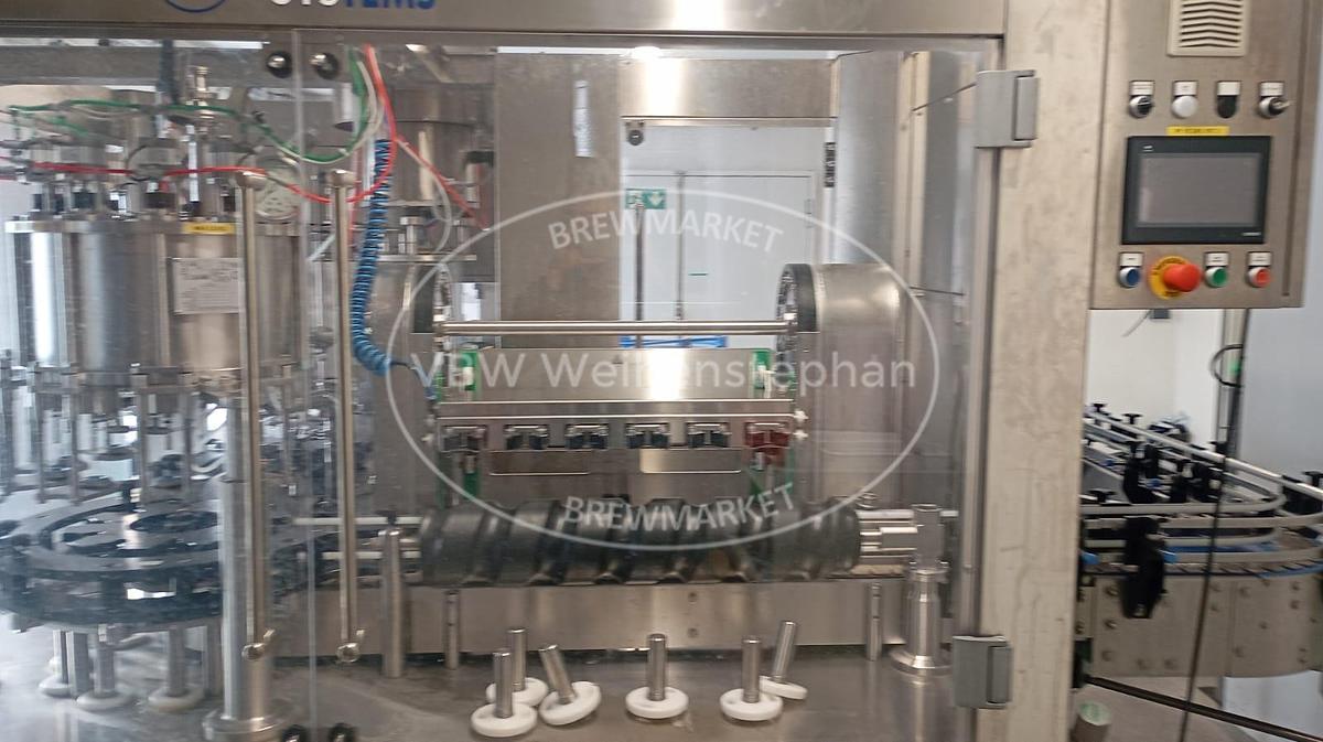 Used Glass bottle rinser, filler and capper