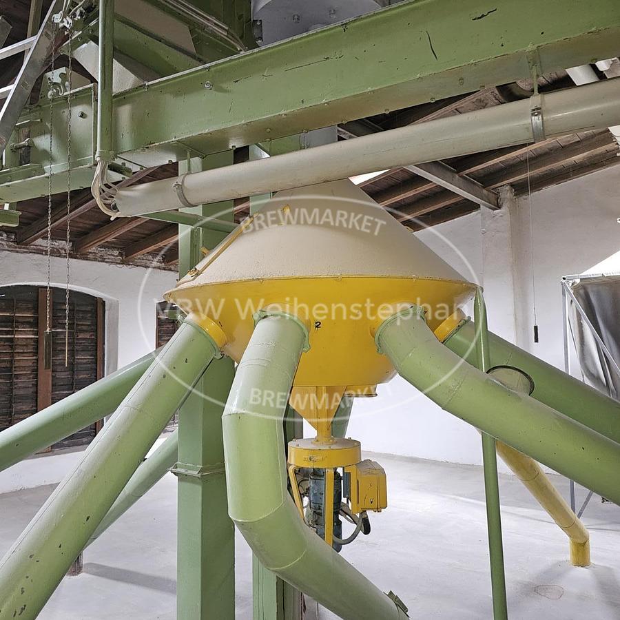Used Malt receiving, storage, and cleaning, as well as conveying