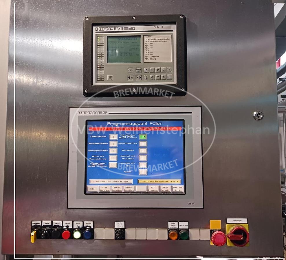 Used Glass bottle filler and capper