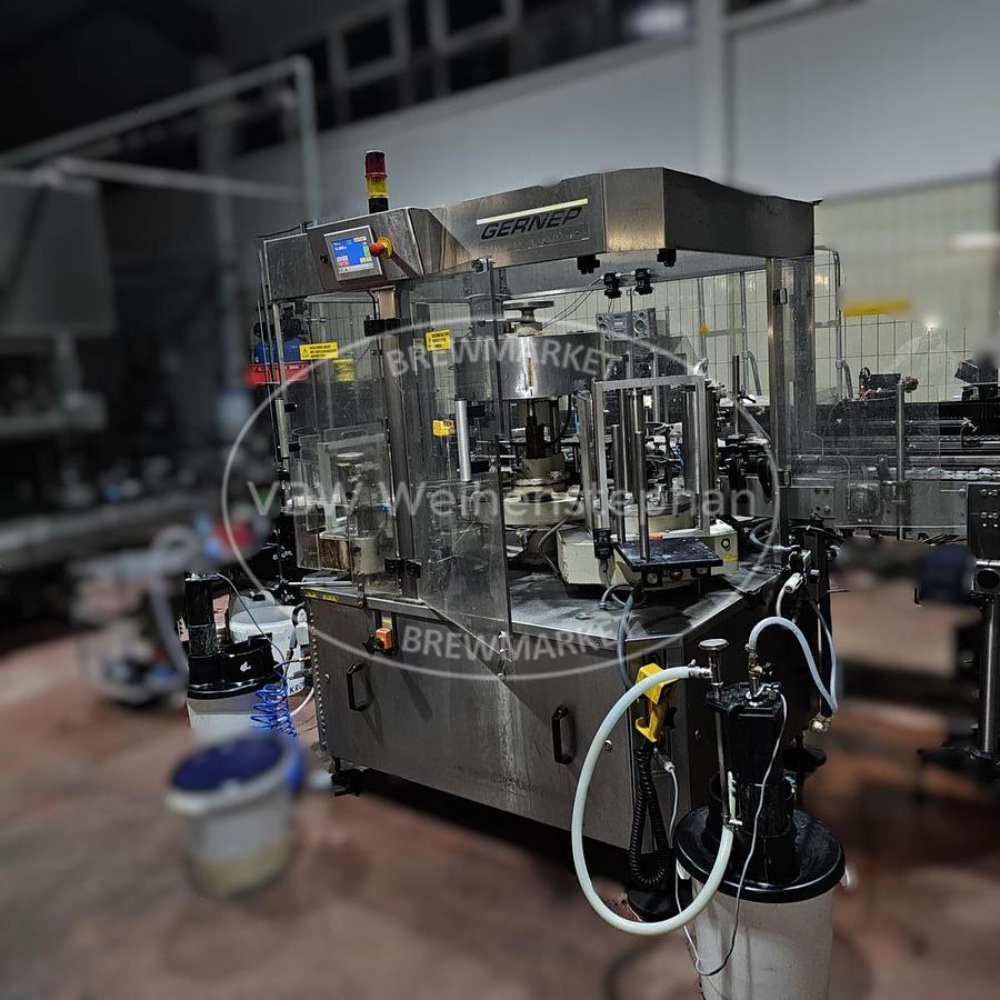 Used glass bottle filling line