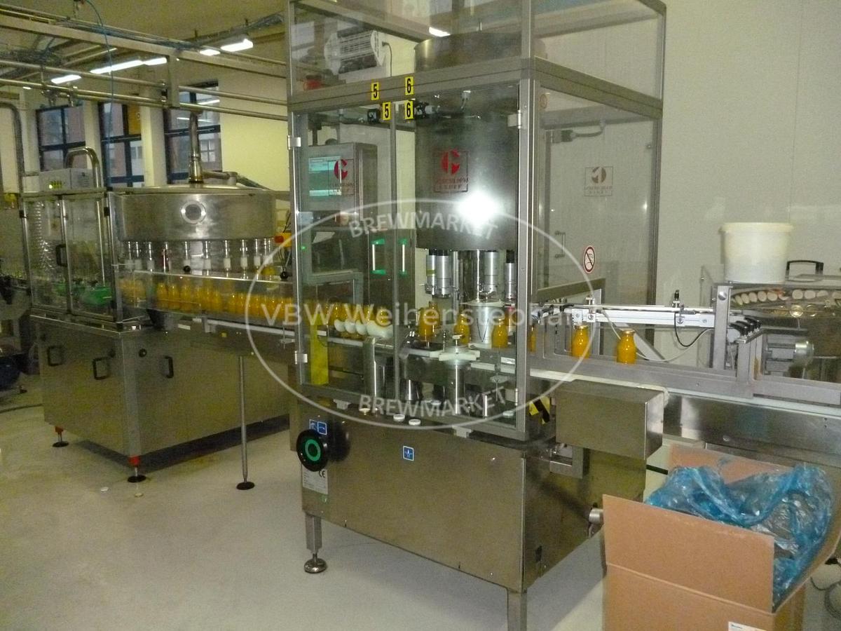 Used glass bottle filling plant