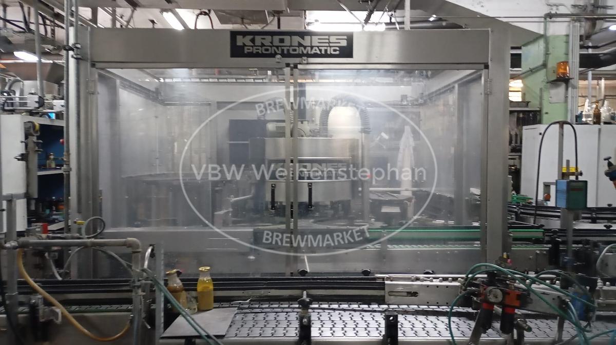 Used Glass bottle filling line