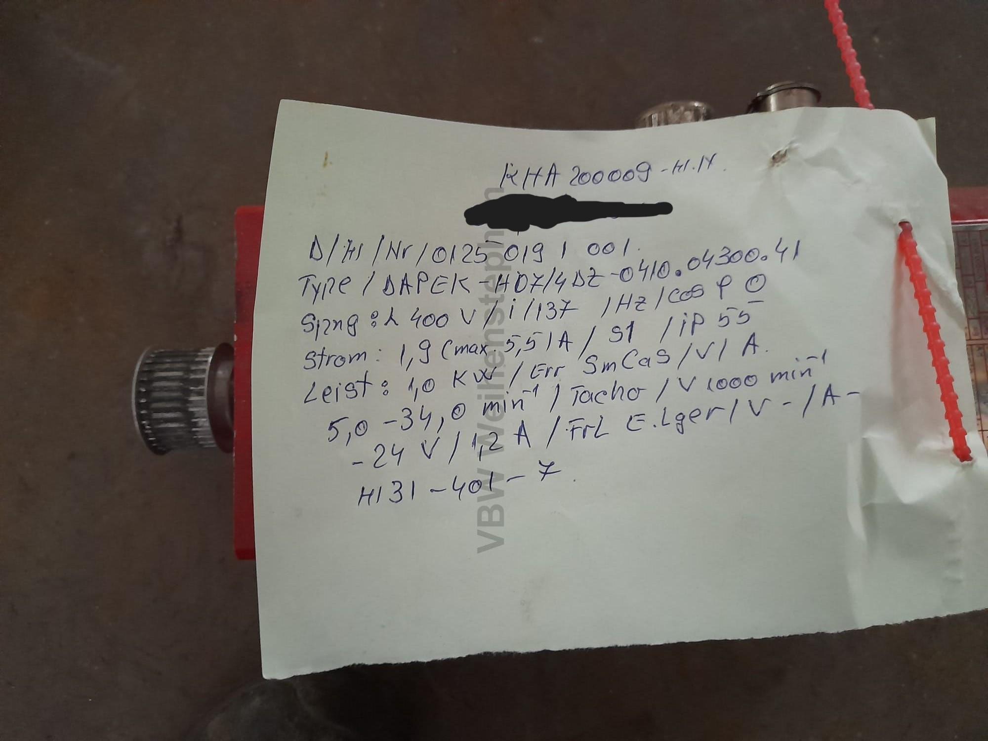 Used Gear motor