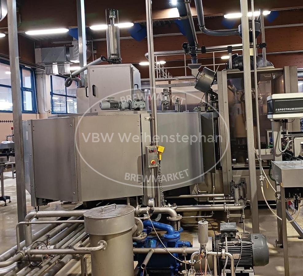 Used Glass bottle filler and capper
