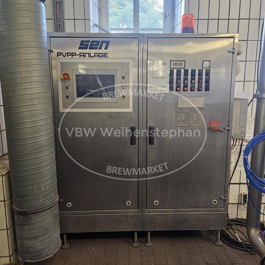 Used PVPP filtration plant