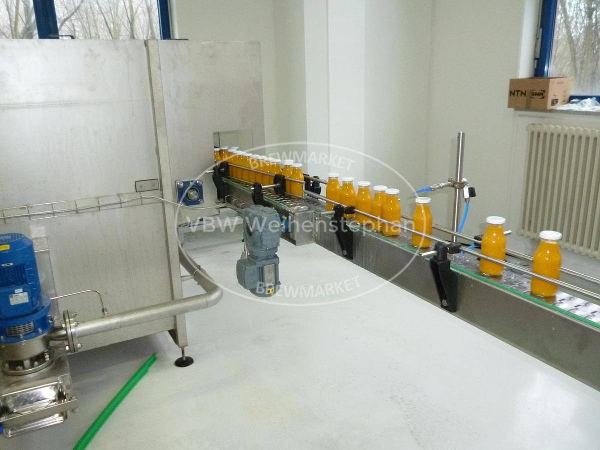 Used glass bottle filling plant
