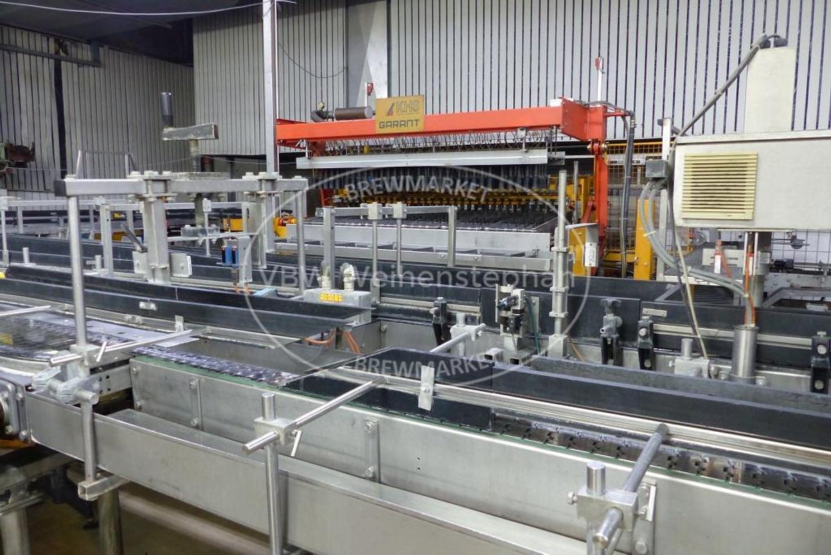 Used glass bottle filling line