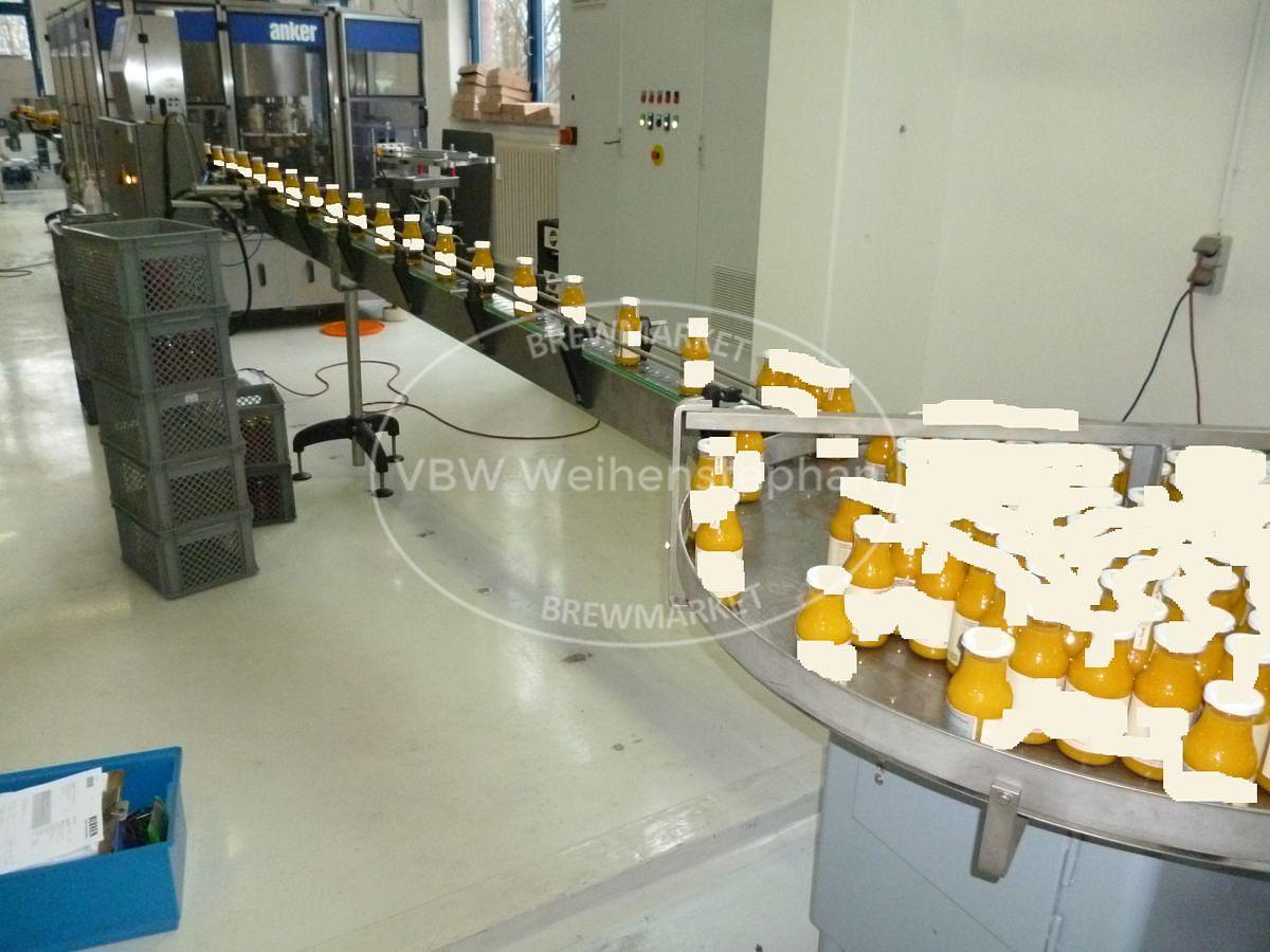Used glass bottle filling plant