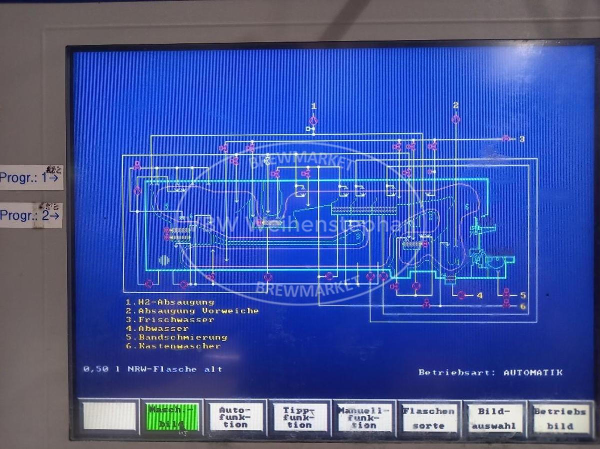 Used Bottle cleaning system