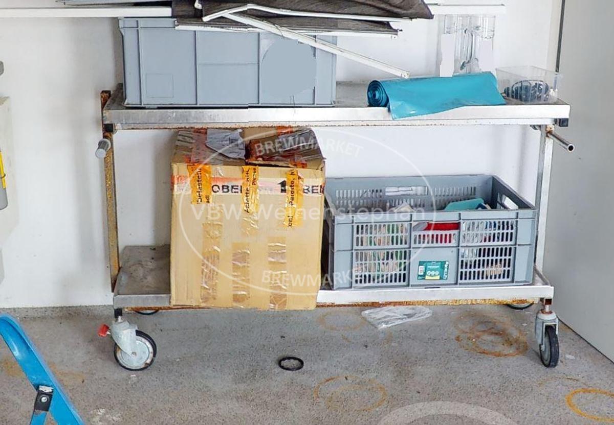 Used stainless steel trolley