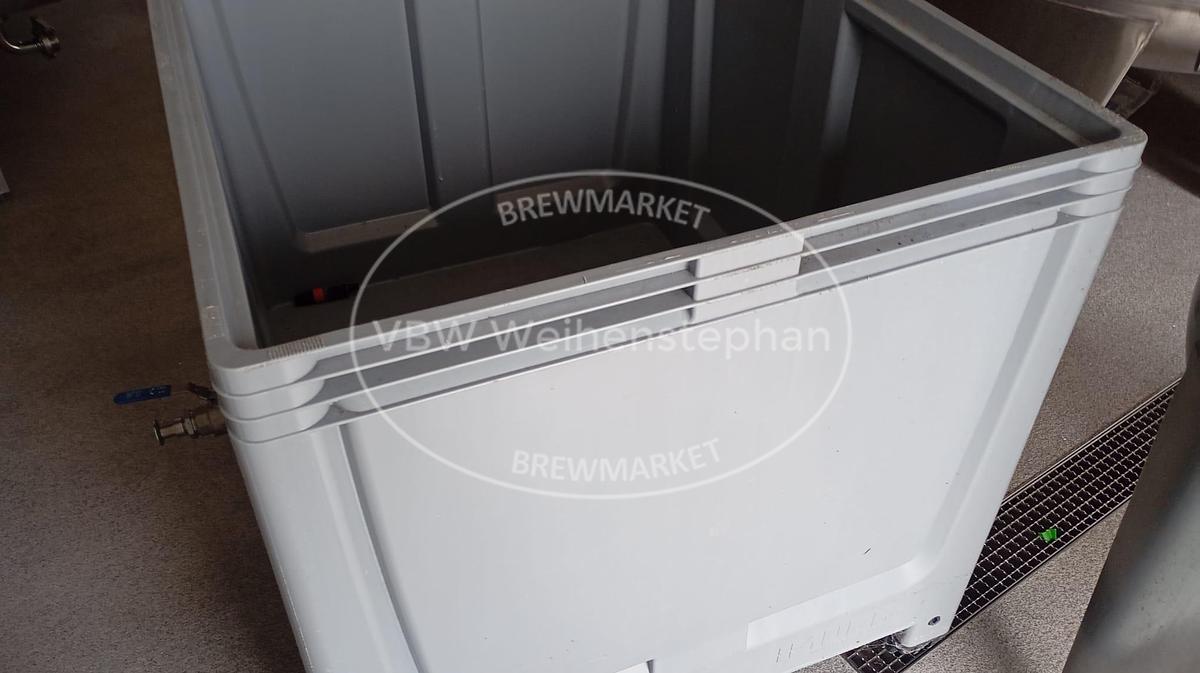 Used plastic container