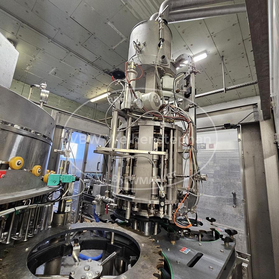 Used Glass bottle filler and capper